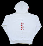 Sweat lourd blanc flocage rouge arrière SCAR