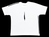 T-shirt Ample V2 Blanc flocage noir avant SCAR