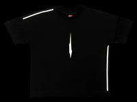 T-shirt Ample V2 Noir flocage blanc avant SCAR