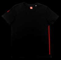 T-shirt Cintré V1 Noir flocage rouge avant SCAR