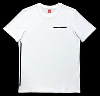 T-shirt Cintré V2 Blanc flocage noir avant SCAR