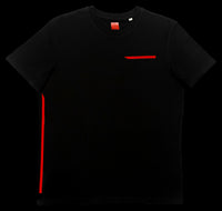 T-shirt Cintré V2 Noir flocage rouge avant SCAR