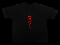 T-shirt Ample V2 Noir flocage rouge arrière SCAR