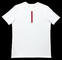 T-shirt Cintré V1 Blanc flocage rouge arrière SCAR