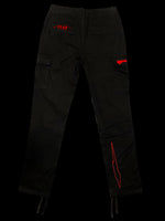 Pantalon cargo noir flocage rouge arrière SCAR