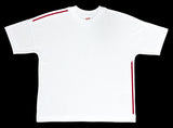 T-shirt Ample V1 Blanc flocage rouge avant SCAR