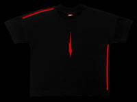 T-shirt Ample V2 Noir flocage rouge avant SCAR